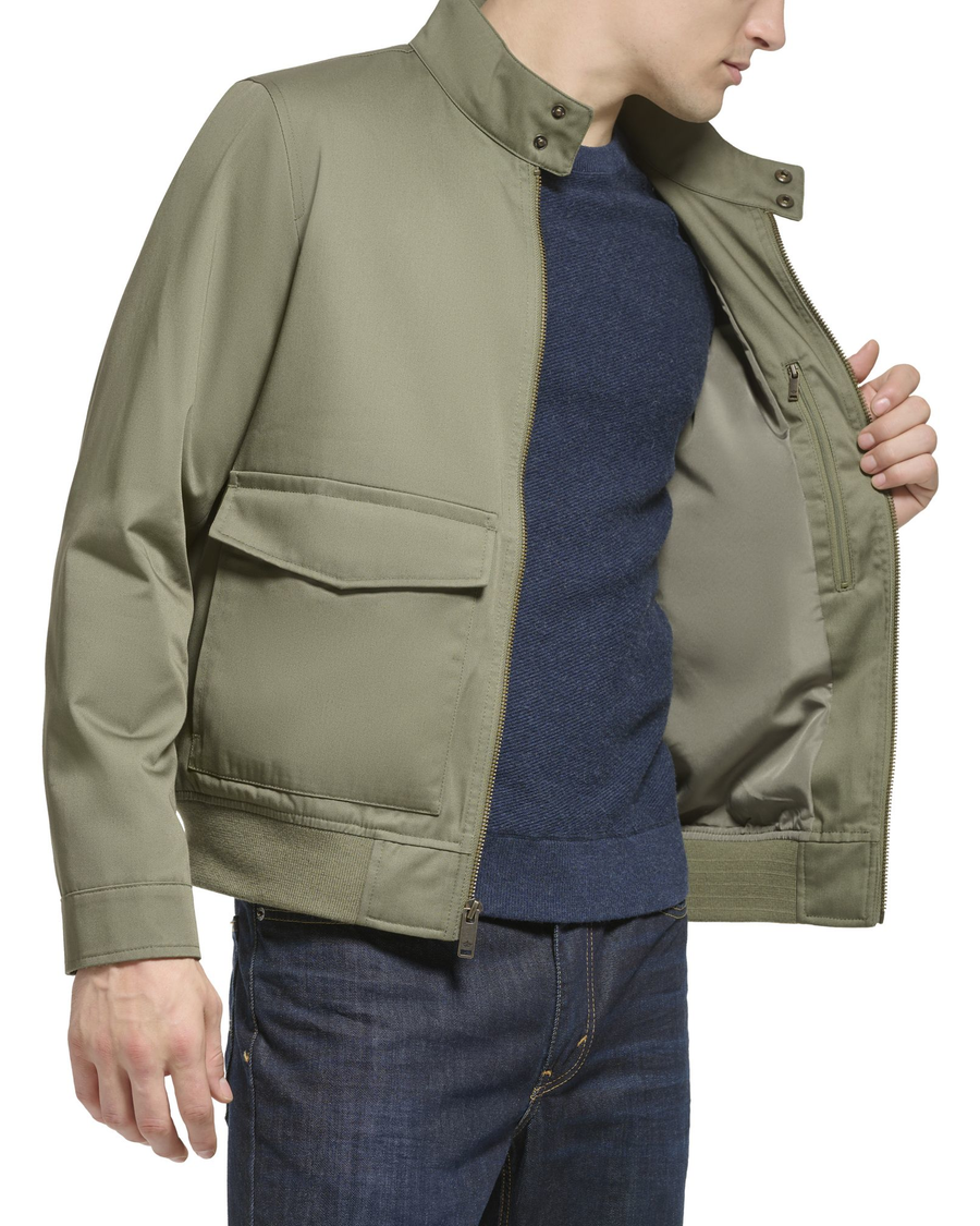 (image for) Refined Poly Cotton Twill Barracuda Bomber w/ Harrington Pockets